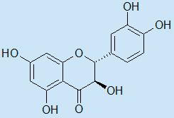 Structure formula of Dihydroquercetin